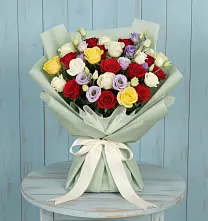 Букет цветов из:  Розы в Ставропольском