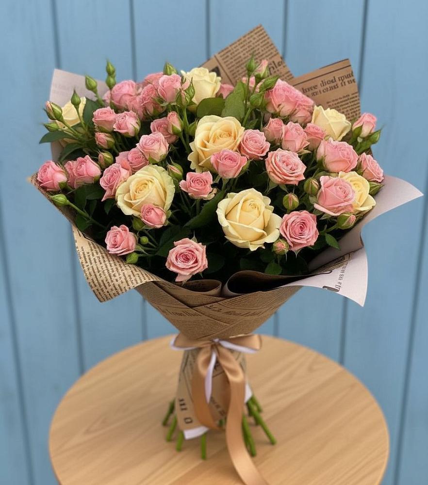 Букет цветов из: Розы в Ставропольском