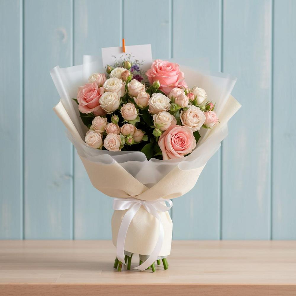 Букет цветов из: Розы в Ставропольском