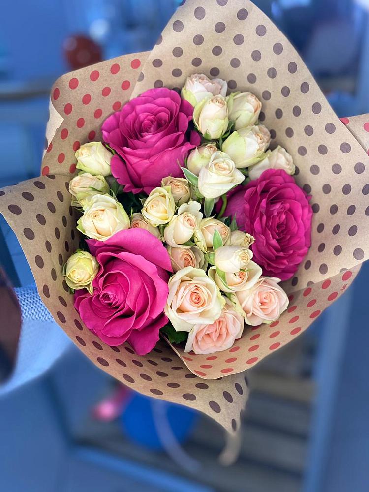 Букет цветов из: Розы в Ставропольском