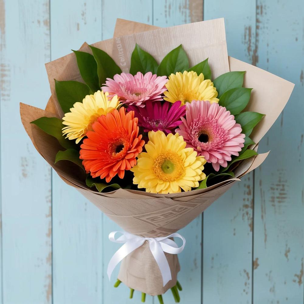 Букет цветов из: Герберы в Ставропольском