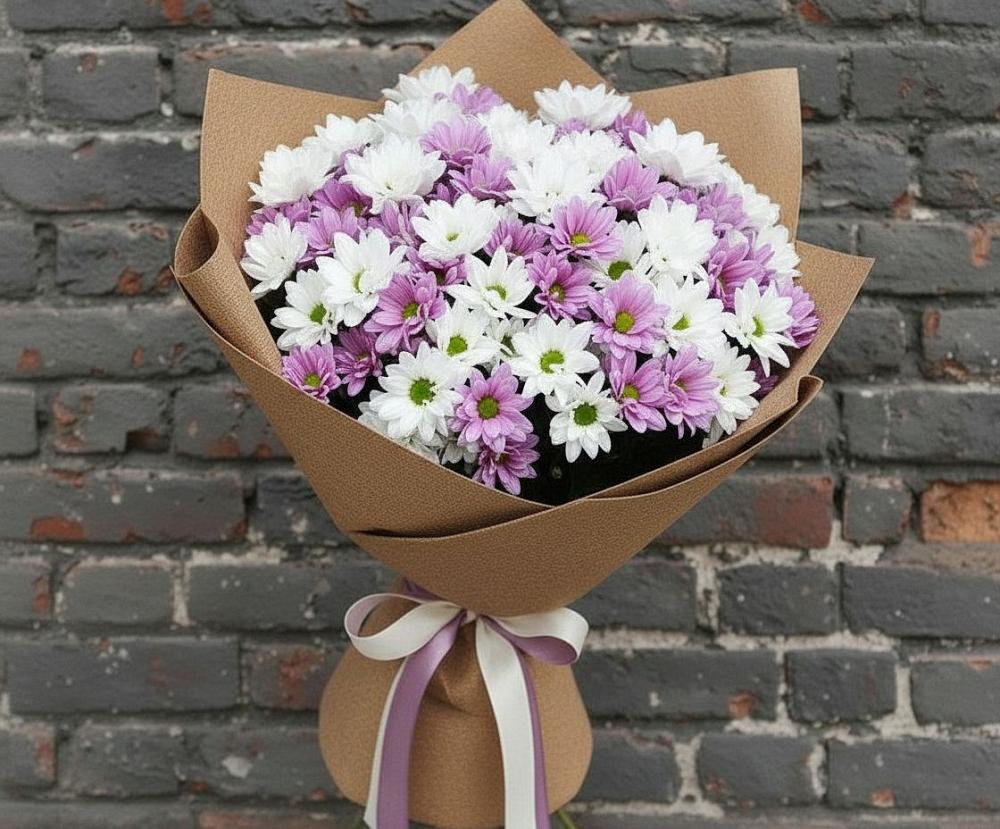 Букет цветов из: Хризантемы в Ставропольском