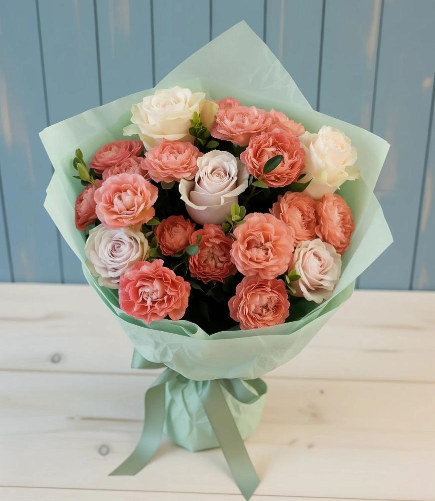 Букет цветов из: Розы в Ставропольском