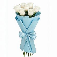 Букет 7 белых роз Проуд #REPLACE_PRED# Ставропольском