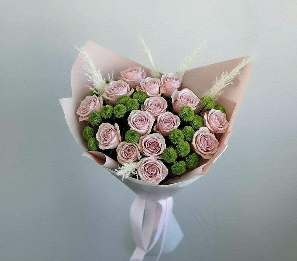 Букет цветов из: Розы и Хризантемы в Ставропольском