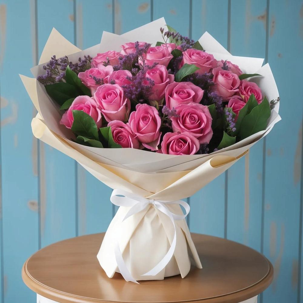 Букет цветов из: Розы в Ставропольском