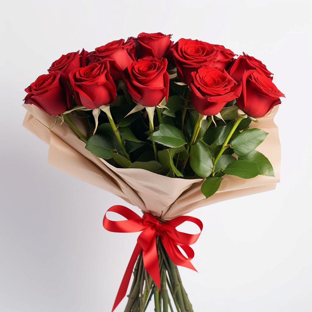 Букет 11 Красных роз Эдлесс Лав в Ставропольском